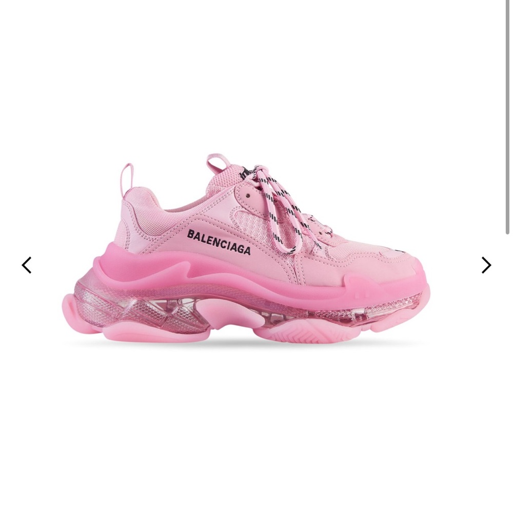 Balenciaga light pink Triple S Clear Sole sneaker